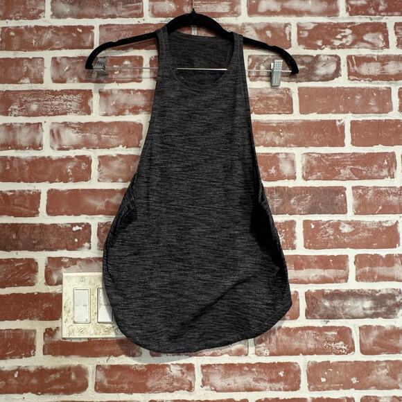 Lululemon Sweat Date Tank Heathered Black Women’s Size 4 GUC - Picture 1 of 5